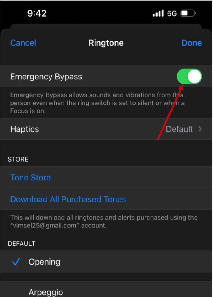 How to Check Whether Important Alerts Can Bypass DND