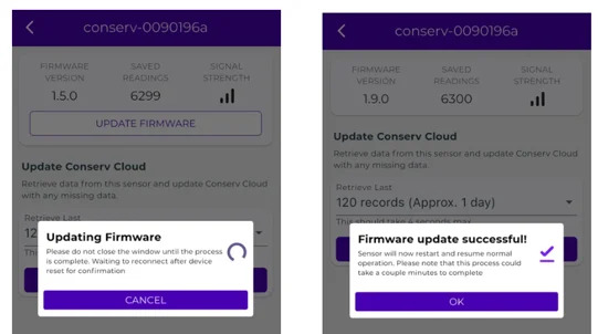 Update Firmware and App Versions