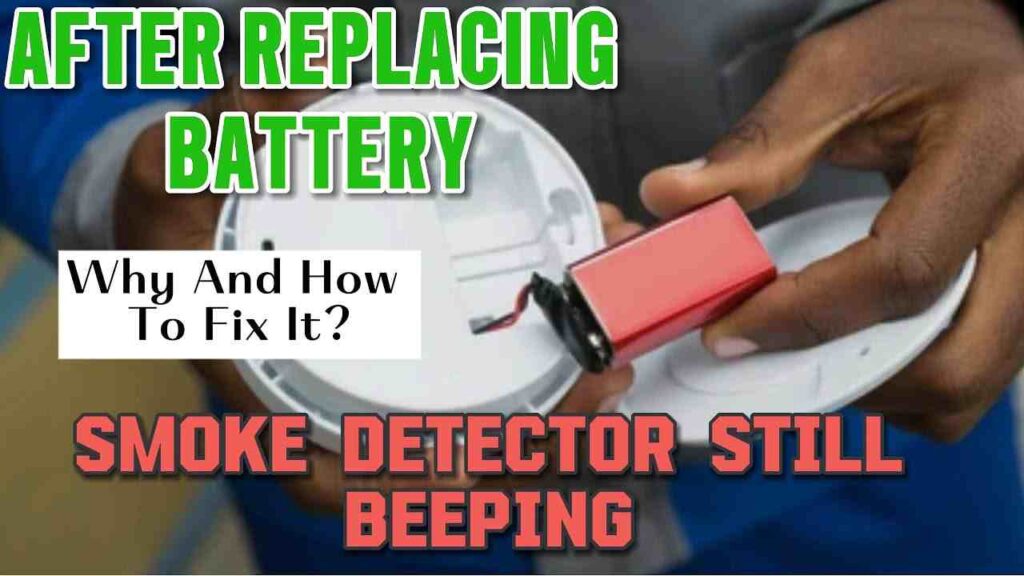 Smoke Alarm Chirping After Battery Replacement Due to Installation Errors