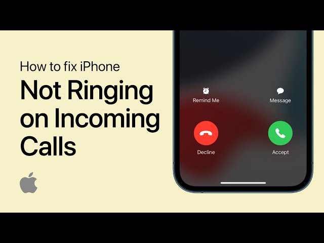How to Fix Phone Not Ringing on iPhone