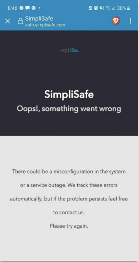 Fixing SimpliSafe Login Issues on Android