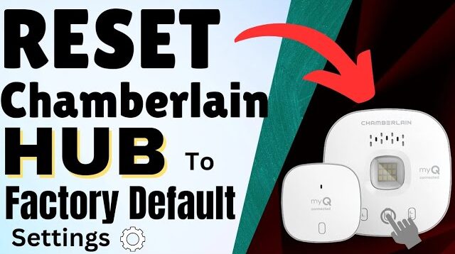 How to Reset Chamberlain Smart Garage Control