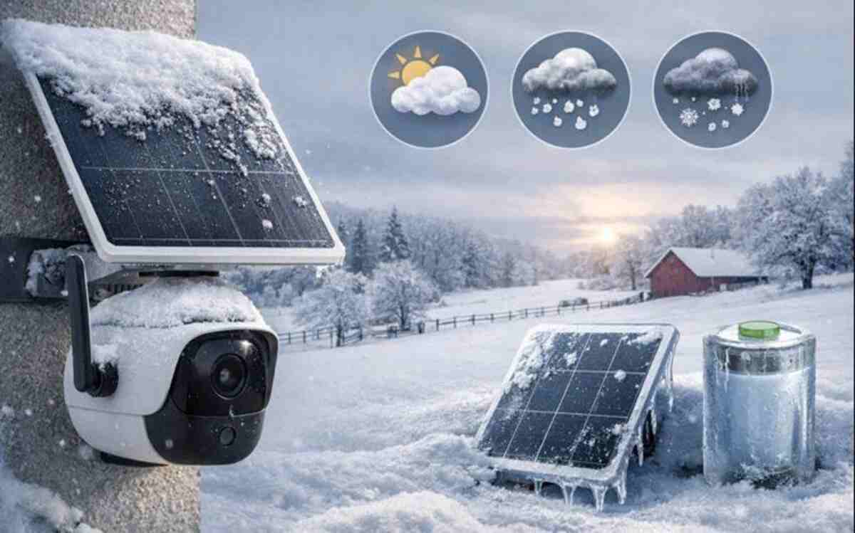 Solar Camera Outdoor Not Charging In Winter?