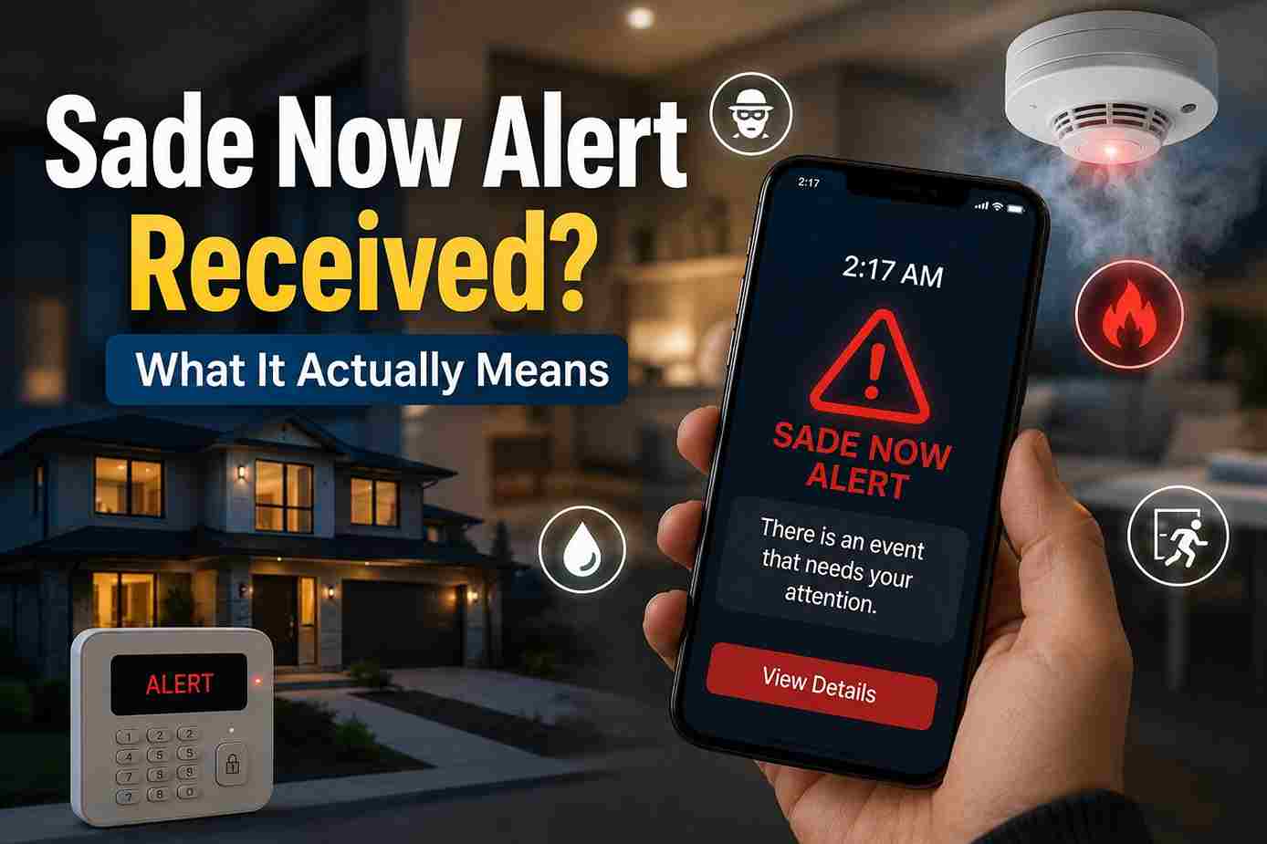 Sade Now Alert Received? What It Actually Means
