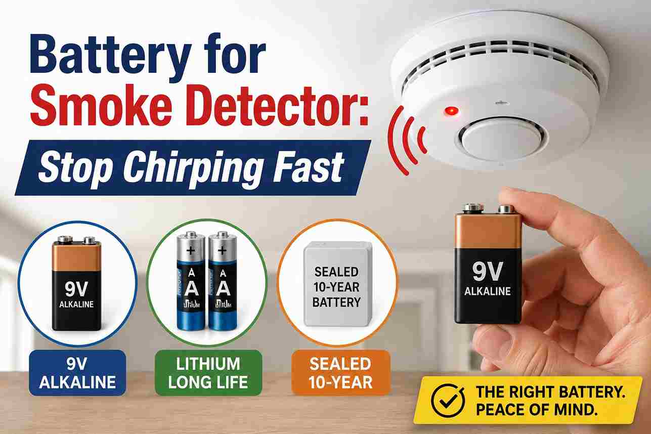 Battery for Smoke Detector: Stop Chirping Fast
