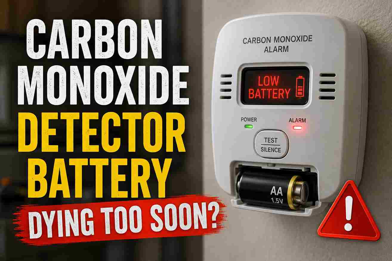 Carbon Monoxide Detector Battery Dying Too Soon?